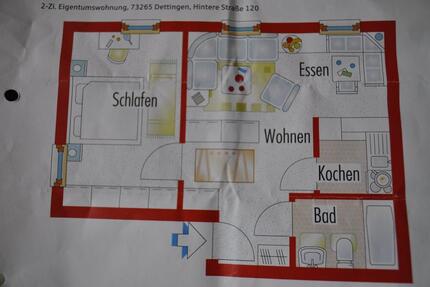 Wohnung Dettingen unter Teck - 2 Zimmer, 40 m&sup2;, 195.000&euro; | Angebot:26864819