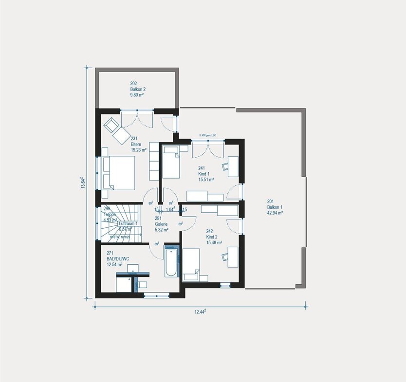 Highline 1 - Modernes Wohnen in Bauhaus-Architektur 5 zimmer
