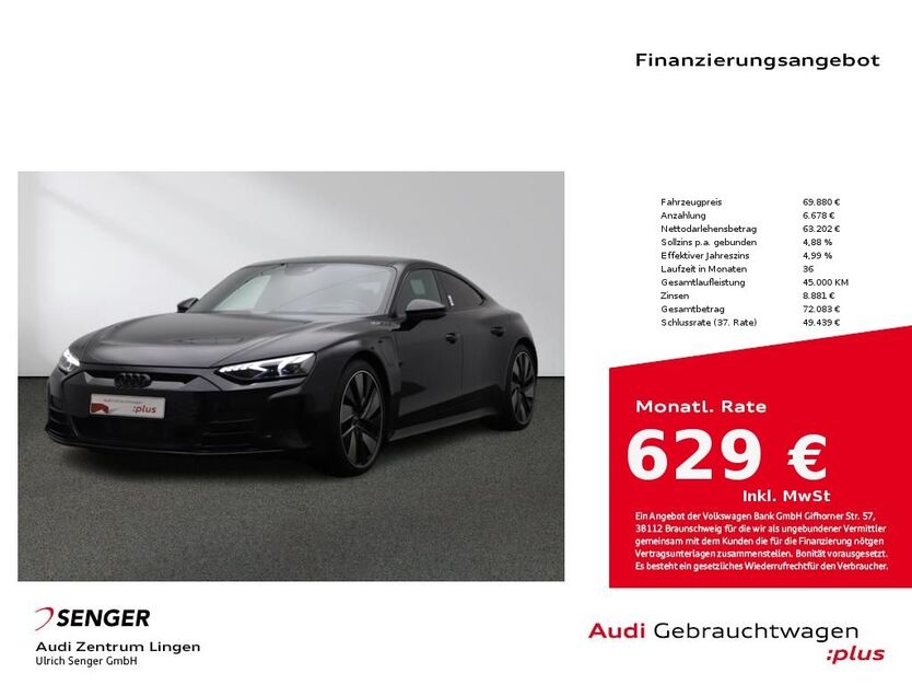 Audi e-tron GT 34.381 km 69.880 € Lingen 49809