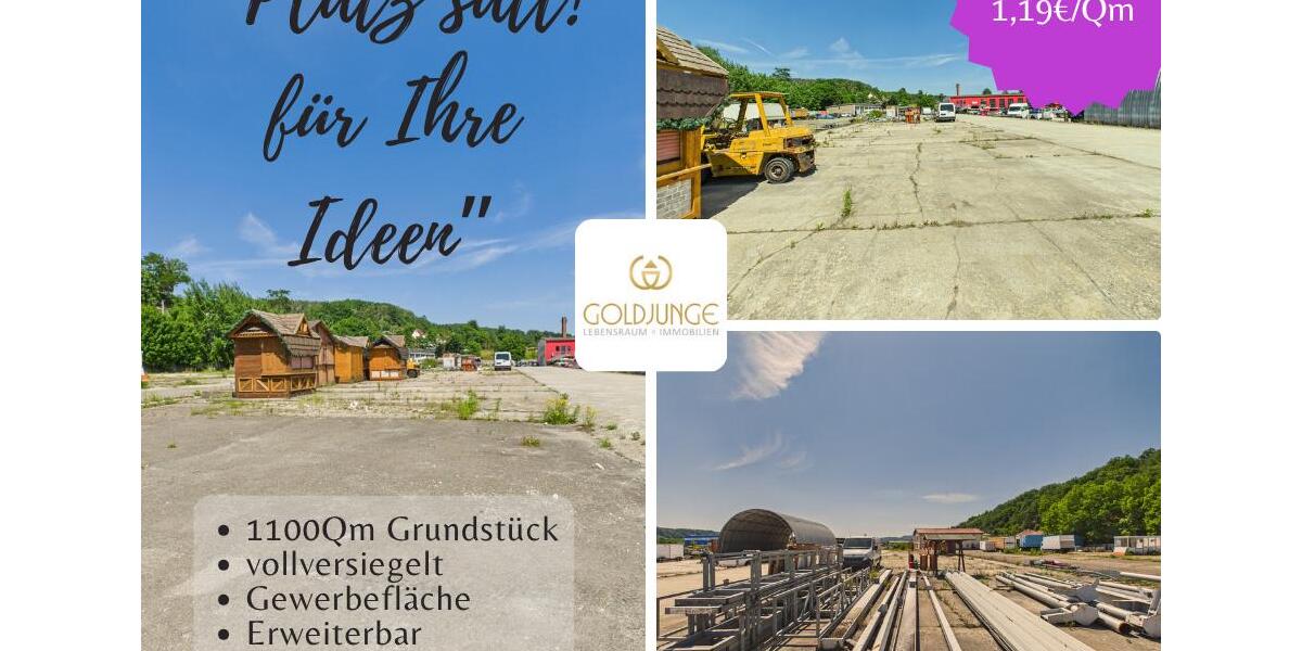 Versiegelte Lagerfläche von ca.1100 Qm im Rudolstadt Gewerbegebiet zimmer