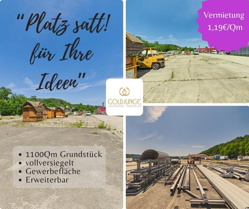 Versiegelte Lagerfläche von ca.1100 Qm im Rudolstadt Gewerbegebiet zimmer