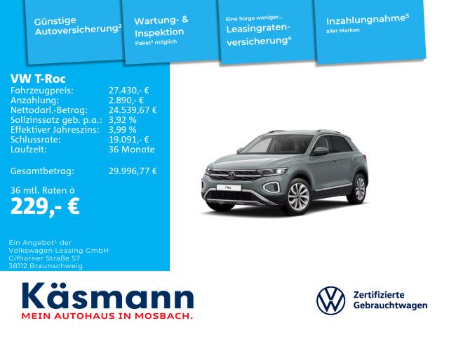 VW T-Roc 29.038 km 27.430 &euro; Mosbach 74821