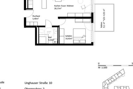 Wohnung Burghausen - 2 Zimmer, 58 m&sup2;, 750&euro; | Angebot:26400485