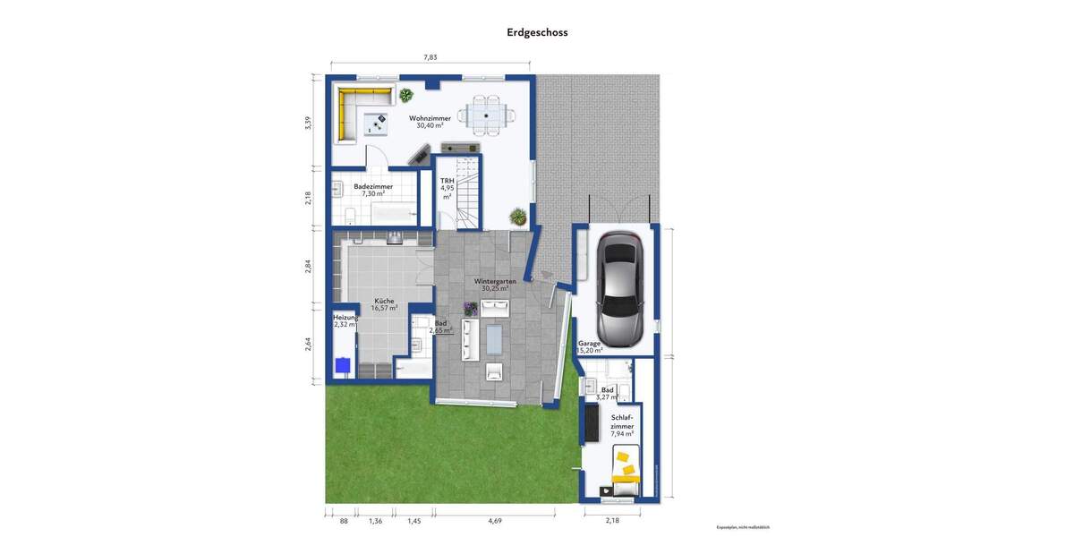 Doppelhaushälfte mit Einliegerwohnung*teilmöbeliert* 6 zimmer