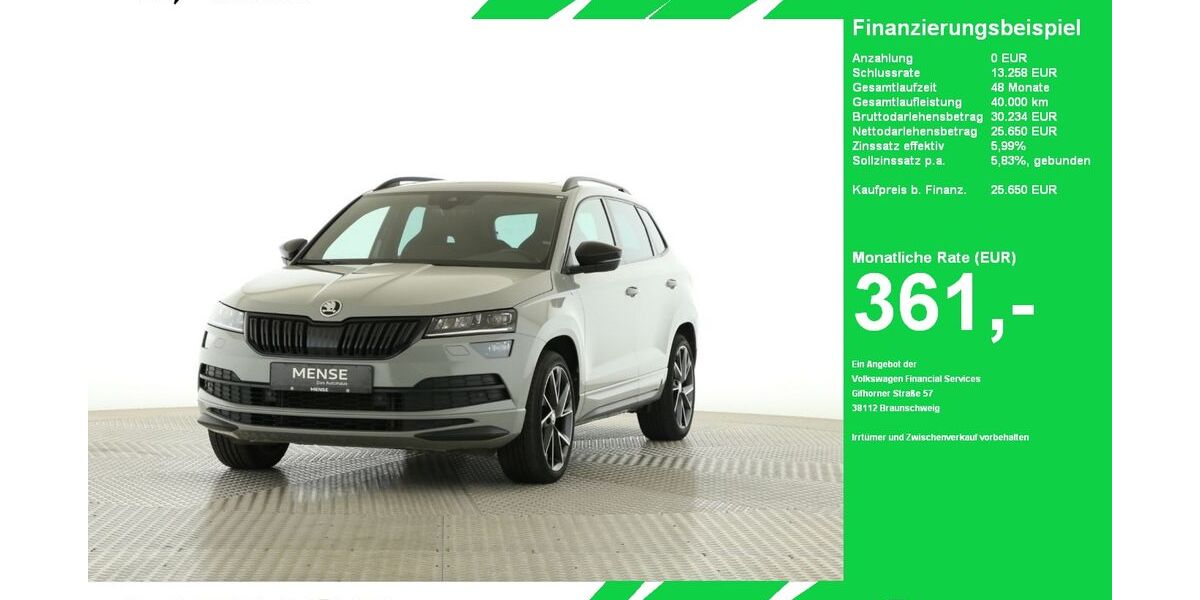 Skoda Karoq 133.127 km 25.255 &euro; Oelde (Stromberg) 59302