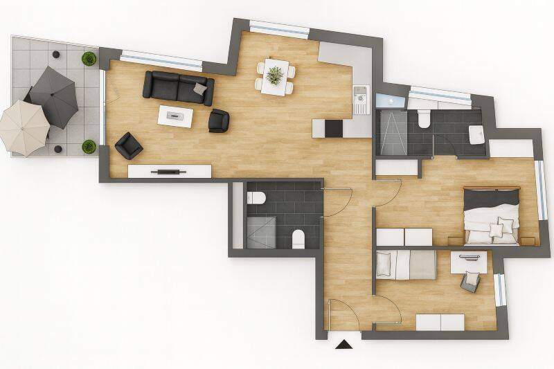 Erstbezug! Exklusive Stadtwohnung - energieeffizient, modern und zentral gelegen 3 zimmer