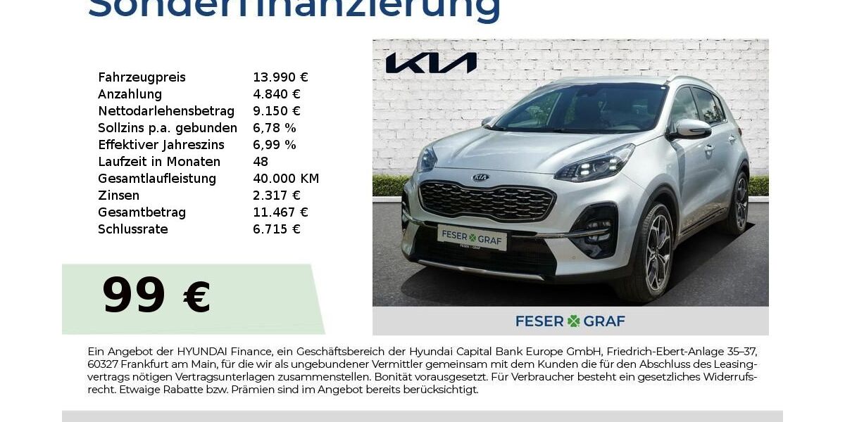 Kia Sportage 91.015 km 13.850 &euro; Roth 91154