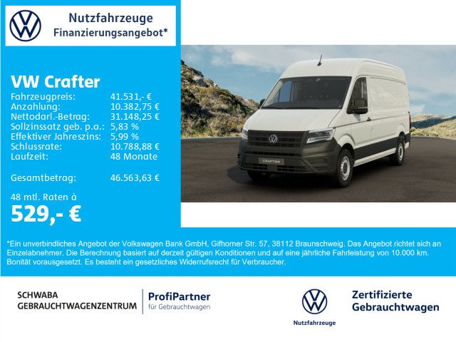 VW Crafter 1.500 km 41.531 &euro; Gersthofen 86368