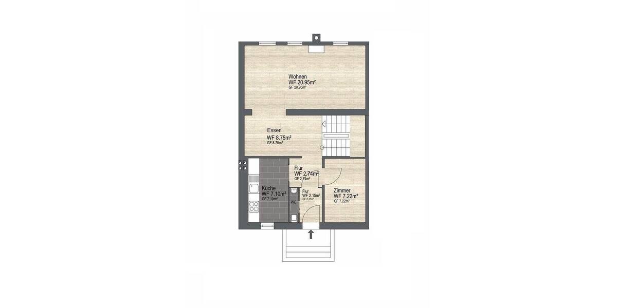 Reihenmittelhaus Etzdorf Etzdorf - 5 Zimmer, 98 m&sup2;, 129.500&euro; | Angebot:25661505