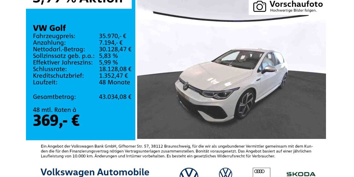 VW Golf 20.372 km 35.970 &euro; Leipzig 04277