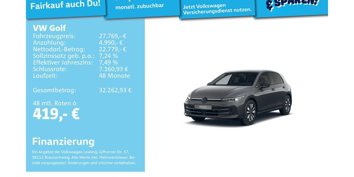 VW Golf 22.779 km 27.491 &euro; Mannheim 68309