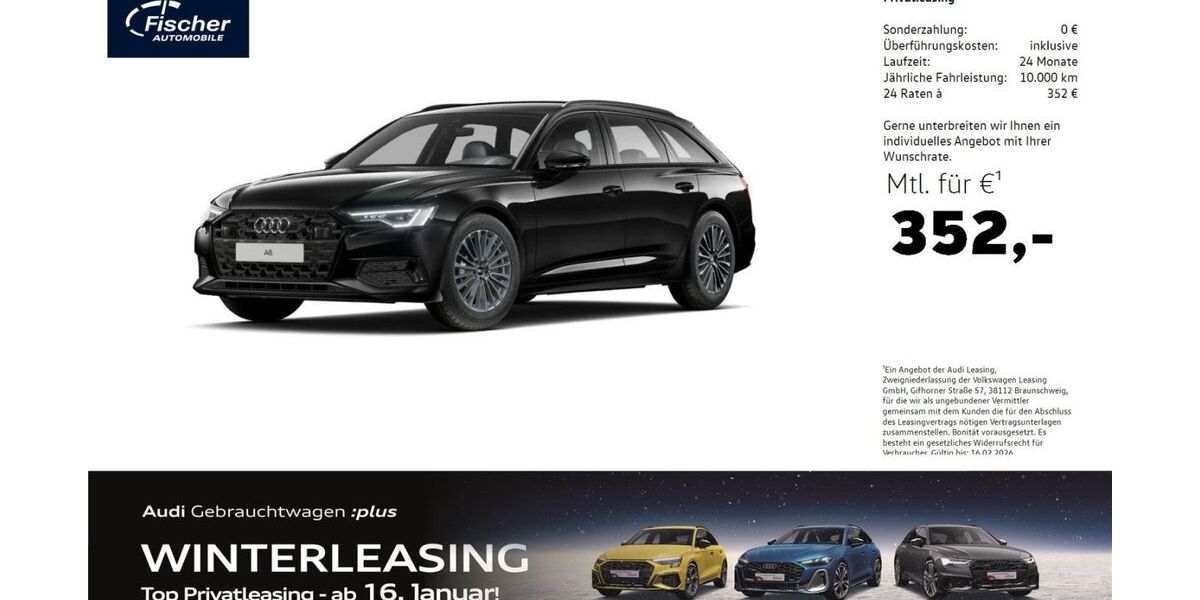 Audi A6 28.678 km 45.940 &euro; Pilsach 92367