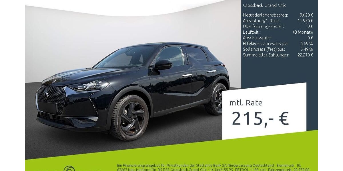 DS Automobiles DS3 Crossback 22.302 km 19.980 &euro; Borken 46325
