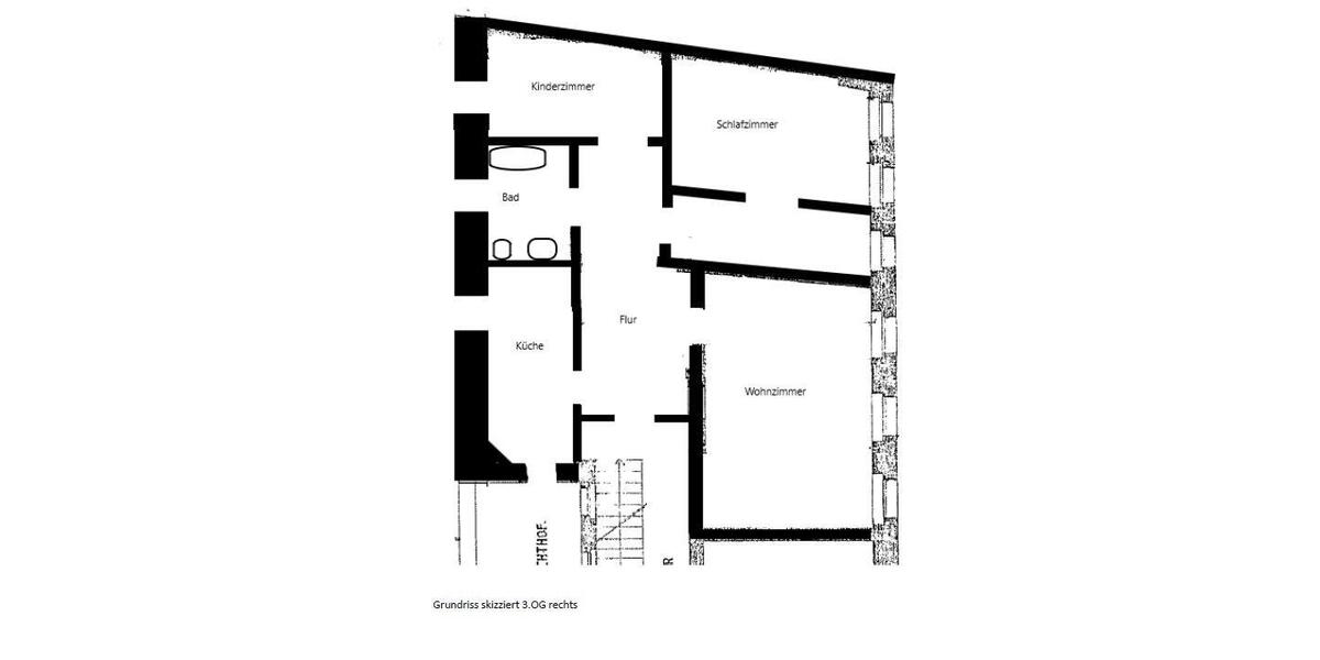 Etagenwohnung Zittau - 3 Zimmer, 88 m&sup2;, 388&euro; | Angebot:26382743