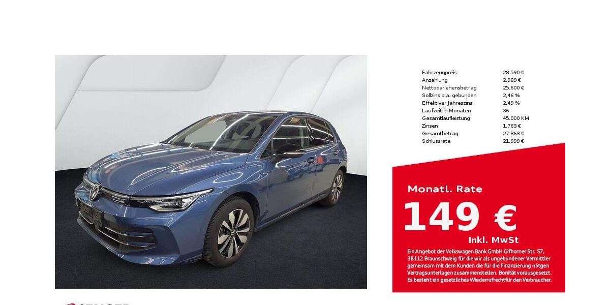 VW Golf 23.920 km 28.590 &euro; Bad Oldesloe 23843