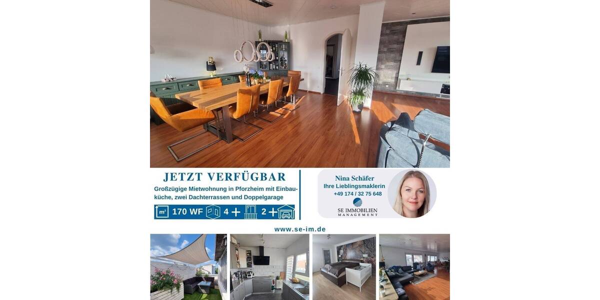 Großzügige 4 Zimmer-Wohnung in Pforzheim zu vermieten! 4 zimmer