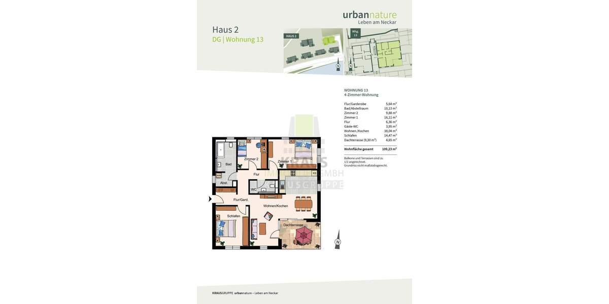 Etagenwohnung Heidelberg Ziegelhausen - 4 Zimmer, 109 m&sup2;, 1.025.000&euro; | Angebot:25728225