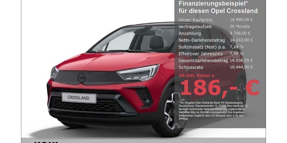 Opel Crossland (X) 7.990 km 18.990 &euro; Aachen 52078