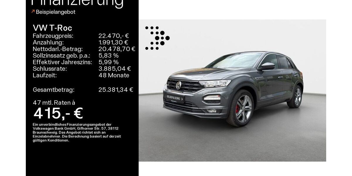 VW T-Roc 49.490 km 21.480 &euro; Ebern 96106