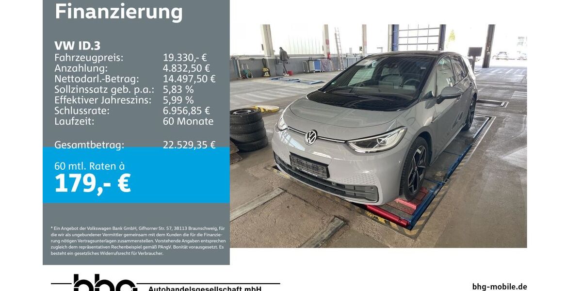 VW ID.3 55.496 km 18.860 &euro; Freudenstadt 72250