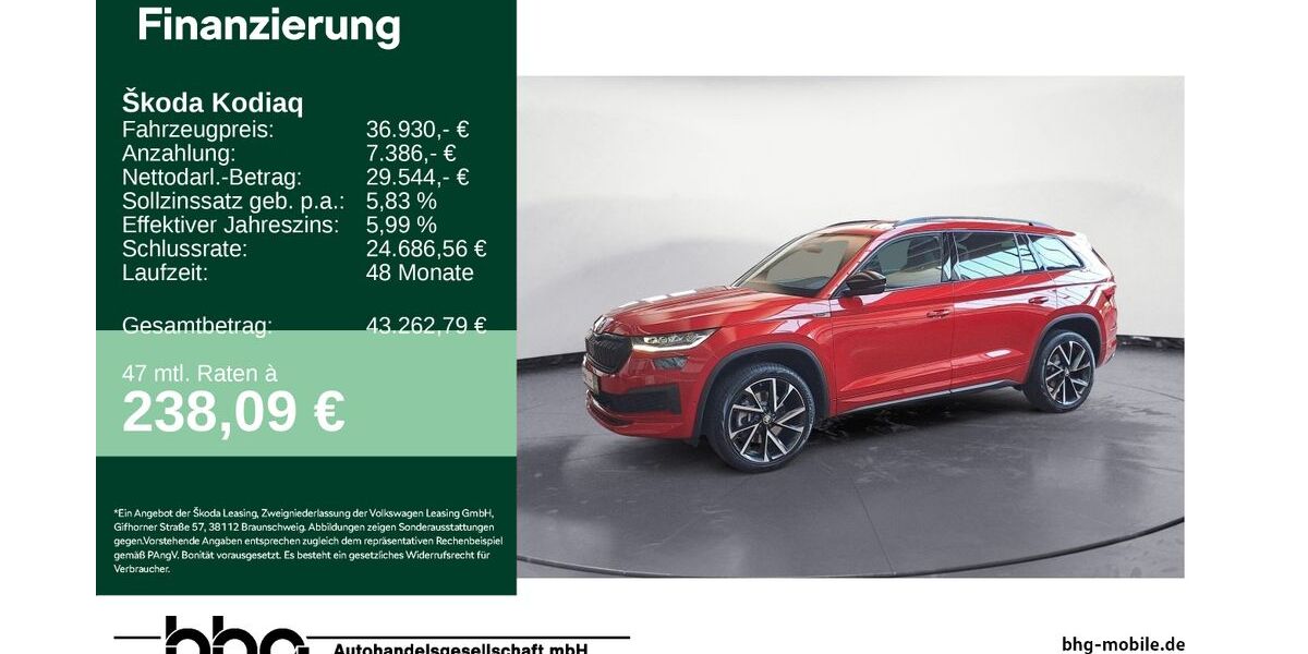 Skoda Kodiaq 69.680 km 36.930 &euro; Ettlingen 76275