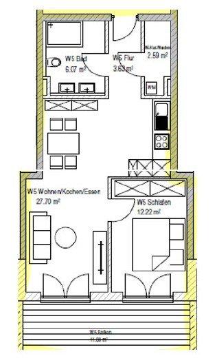 Etagenwohnung Mühldorf am Inn - 2 Zimmer, 59 m&sup2;, 935&euro; | Angebot:26316537