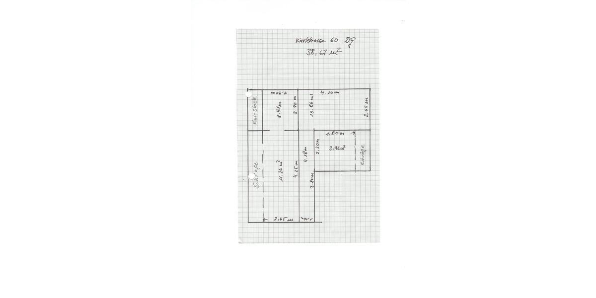 Dachgeschoßwohnung Villingen-Schwenningen Schwenningen - 1.5 Zimmer, 39 m&sup2;, 420&euro; | Angebot:26237166