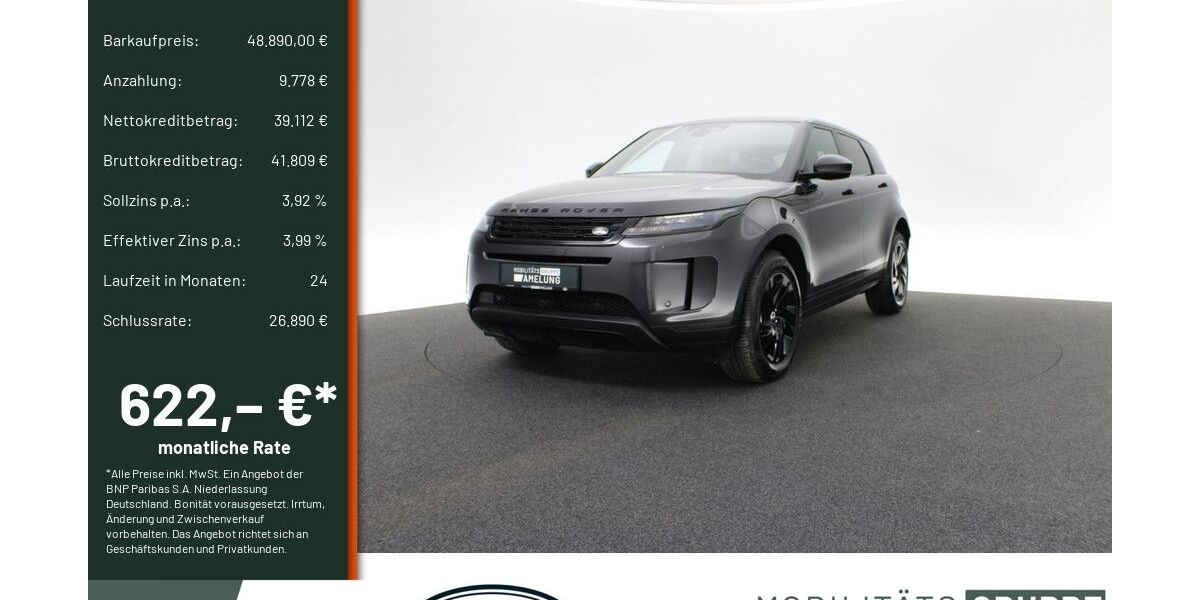 Land Rover Range Rover Evoque 12.550 km 48.390 &euro; Engelskirchen 51766