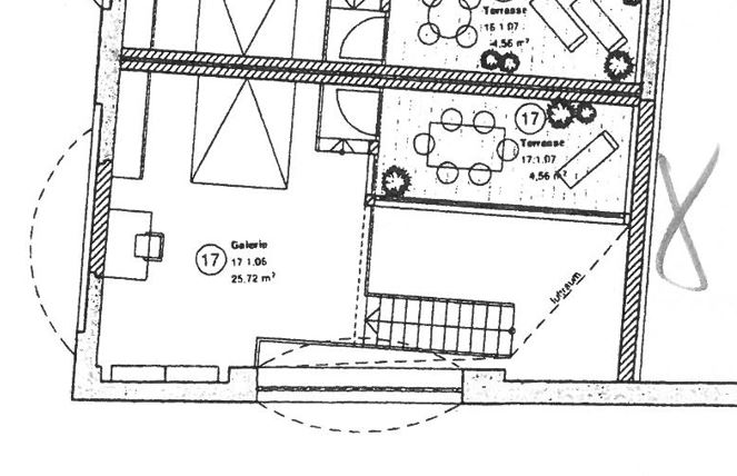 Schöne Galeriewohnung mit Dachterrasse 2 zimmer