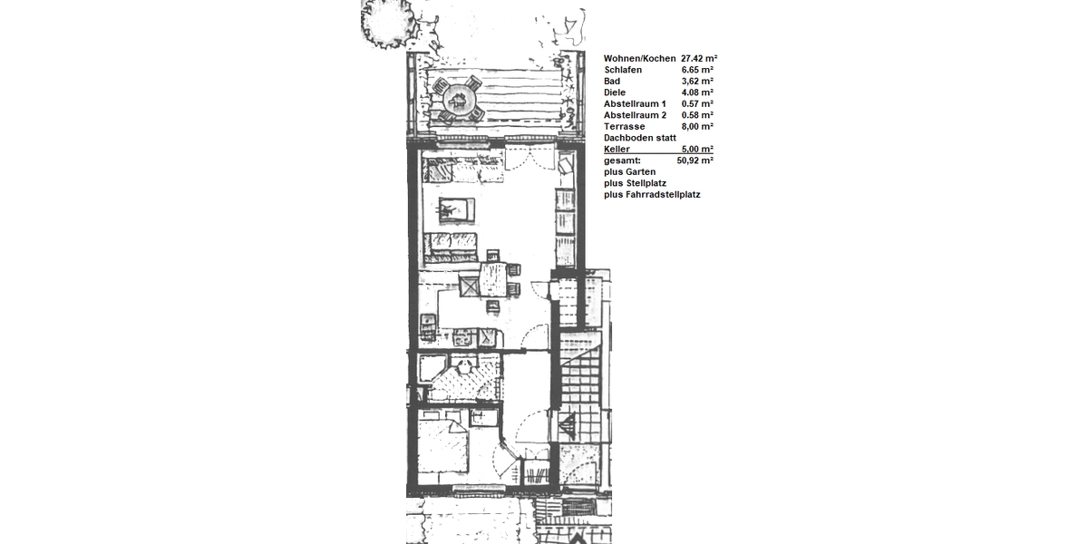 132911 Ihr Rückzugsort auf dem Darß, gepflegte Erdgeschosswohnung mit Terrasse, Garten u. Stellplatz - Etagenwohnung Prerow Ostseebad Prerow | Angebot:26947674