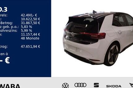 VW ID.3 19.982 km 42.490 &euro; Gersthofen 86368