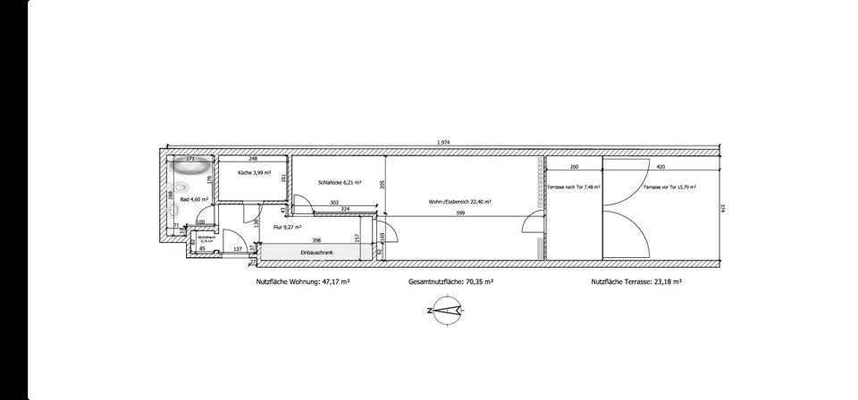 Etagenwohnung Grebenhain - 1.5 Zimmer, 52 m&sup2;, 76.500&euro; | Angebot:27062190