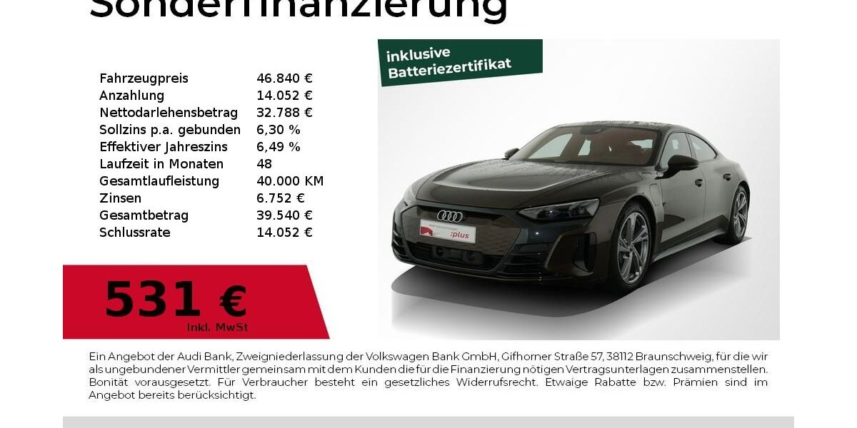 Audi e-tron GT 69.500 km 45.880 &euro; Nürnberg 90411