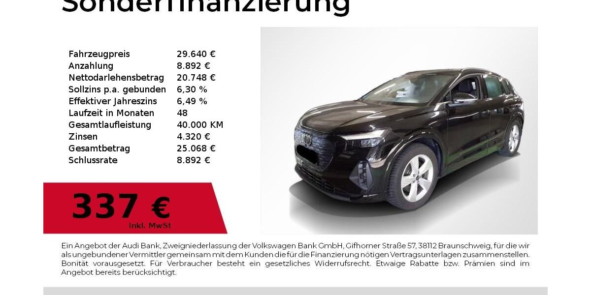 Audi Q4 e-tron 76.100 km 29.640 &euro; Nürnberg 90411