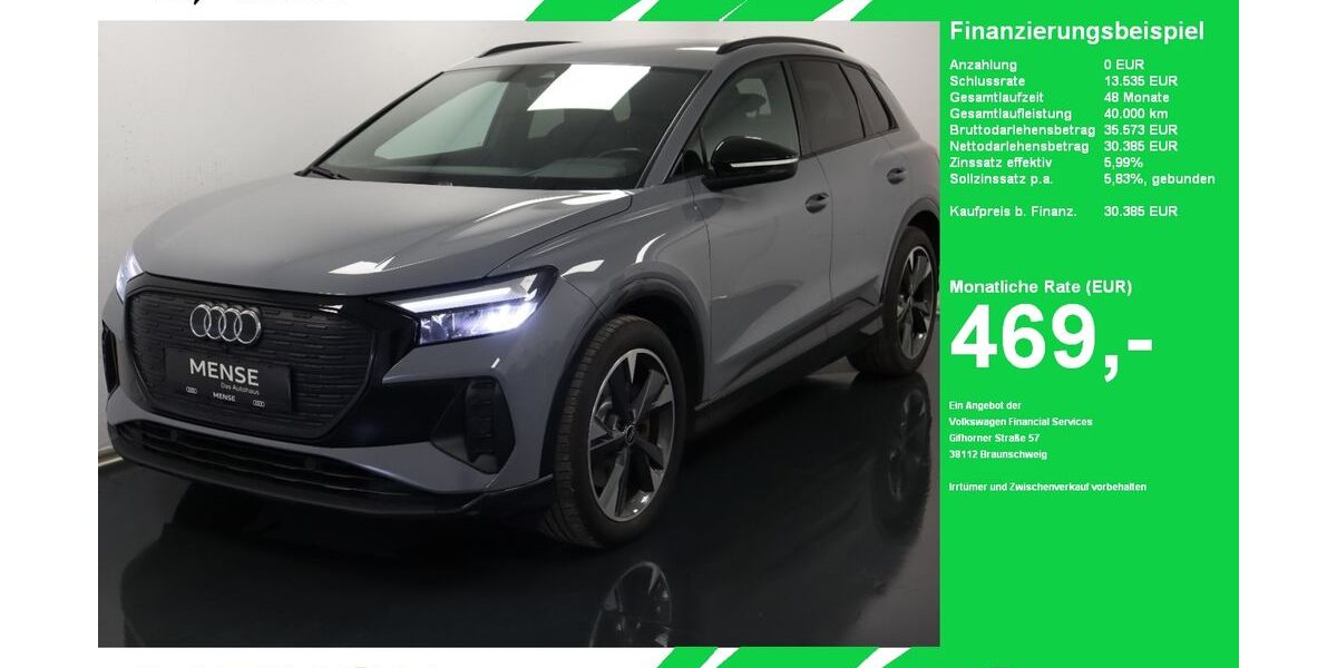 Audi Q4 e-tron 74.278 km 30.385 &euro; Oelde (Stromberg) 59302