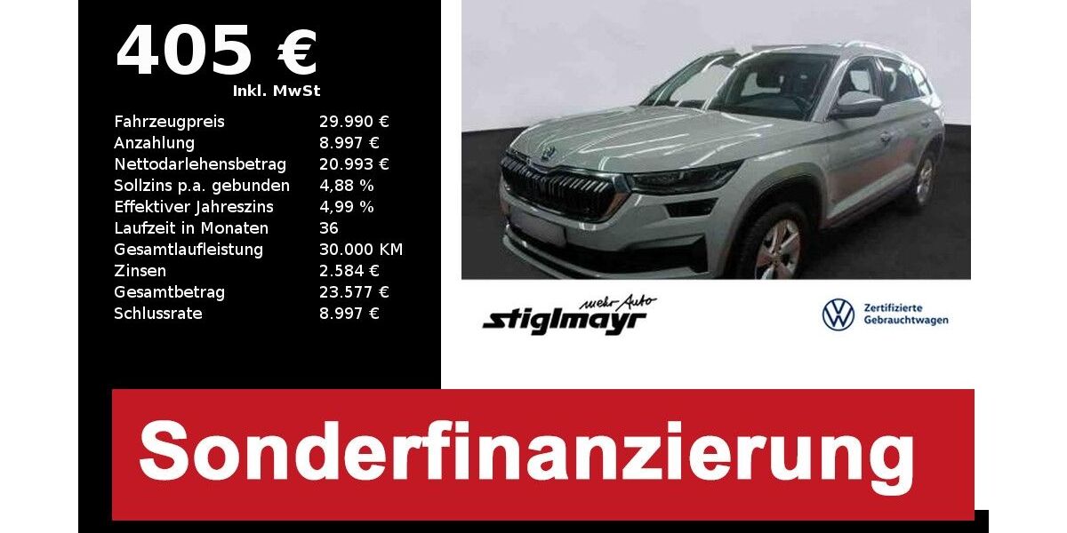 Skoda Kodiaq 76.253 km 29.990 &euro; Pfaffenhofen/Ilm 85276