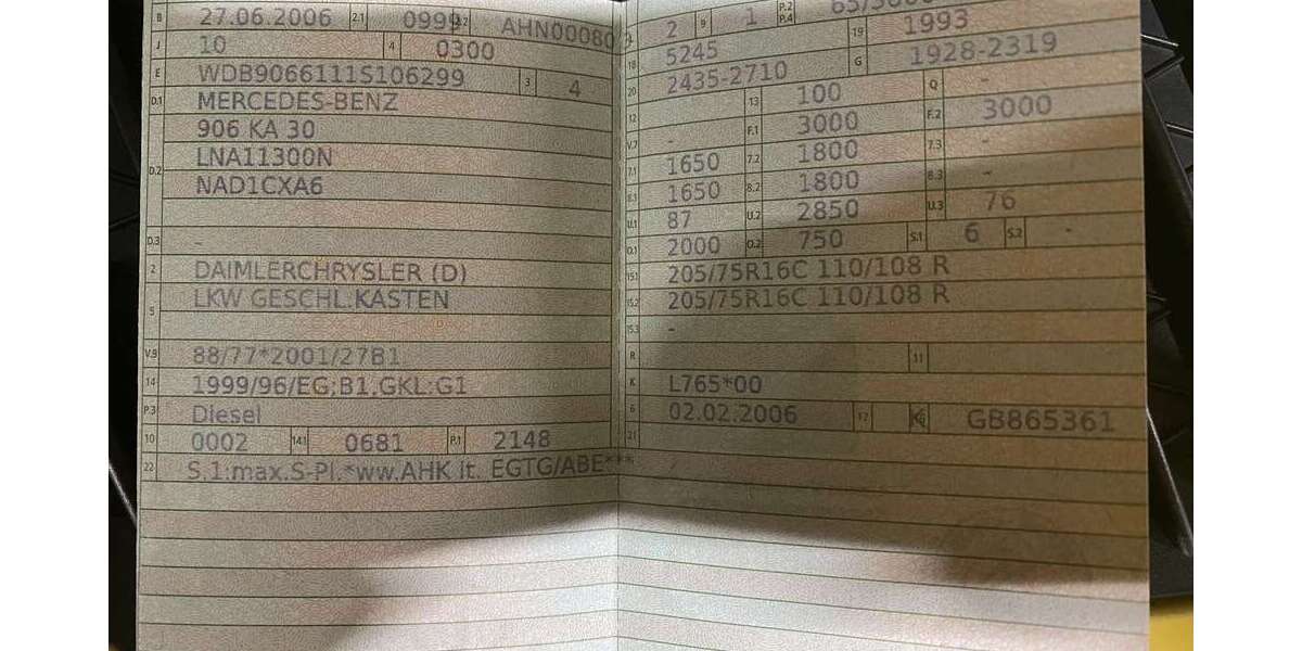 Mercedes-Benz Sprinter 256.000 km 5.500 &euro; München 81477