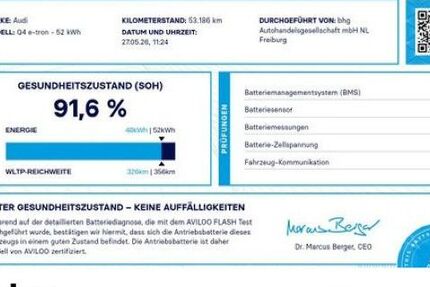 Audi Q4 e-tron 53.186 km 25.430 &euro; Freiburg 79115