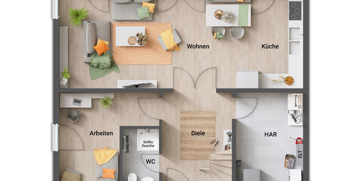 Einfamilienhaus Edermünde Grifte - 5 Zimmer, 157 m&sup2;, 422.963&euro; | Angebot:25738073