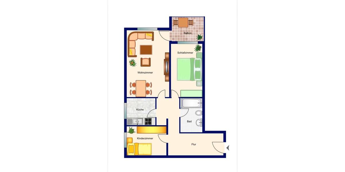 Etagenwohnung Groß-Gerau Gerau - 3 Zimmer, 93 m&sup2;, 1.190&euro; | Angebot:26362142