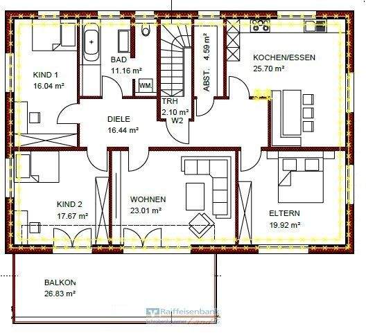 Etagenwohnung Schrobenhausen / Hörzhausen Hörzhausen - 4 Zimmer, 147 m&sup2;, 500.000&euro; | Angebot:25705619