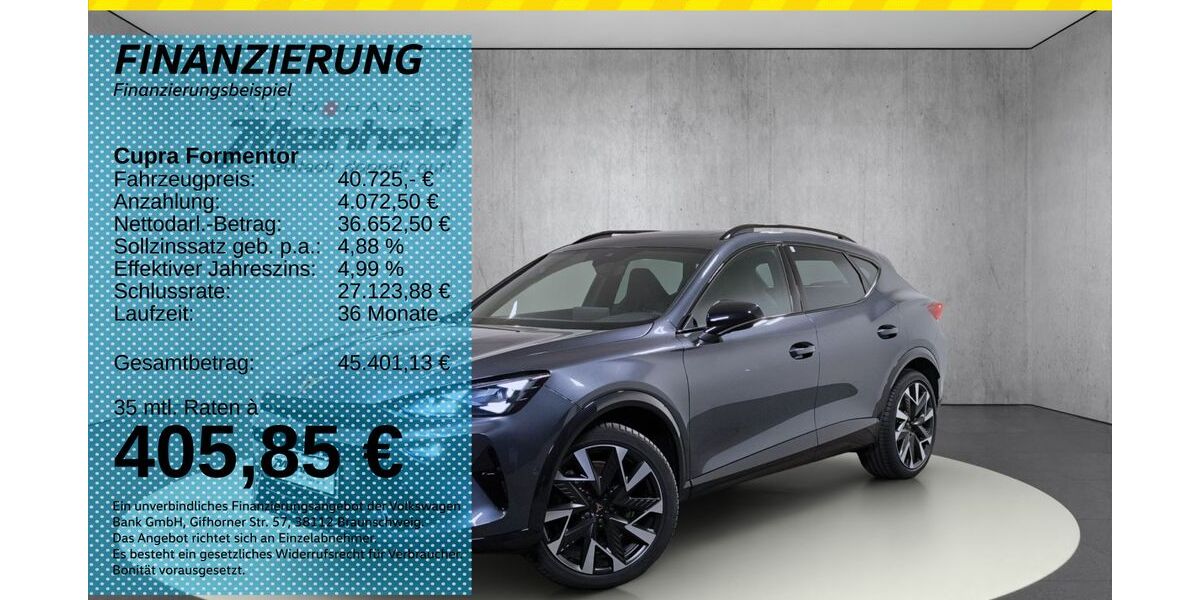 Cupra Formentor 5.000 km 40.725 &euro; Auerbach/Rebesgrün 08209