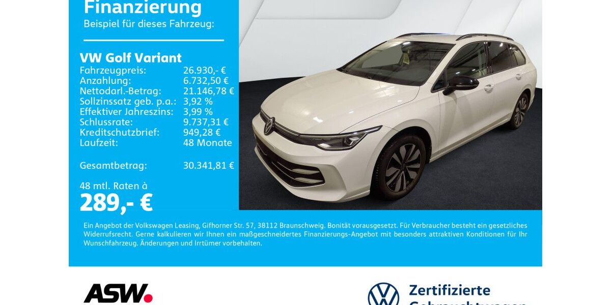 VW Golf 18.900 km 26.930 &euro; Neckarsulm 74172