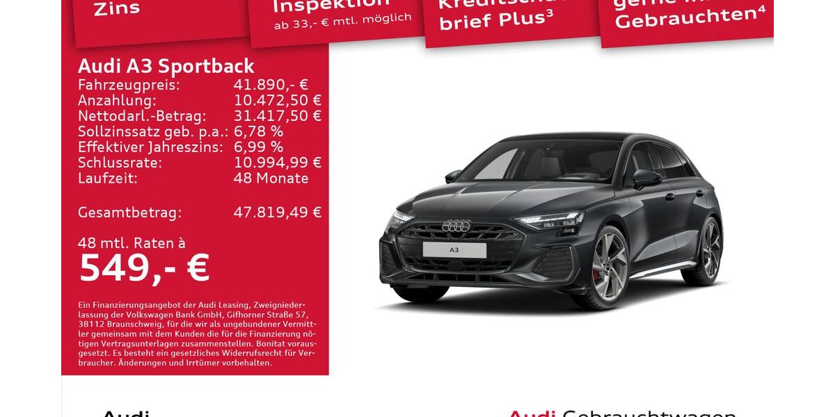 Audi A3 15.957 km 41.890 &euro; Dresden 01067