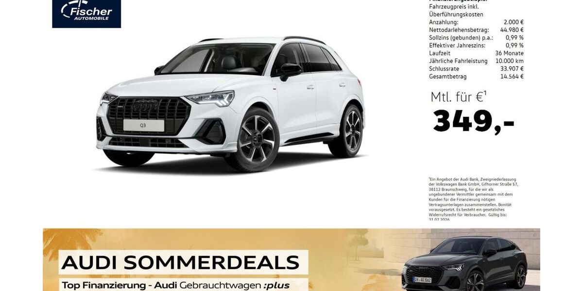 Audi Q3 4.187 km 46.980 &euro; Neumarkt 92318