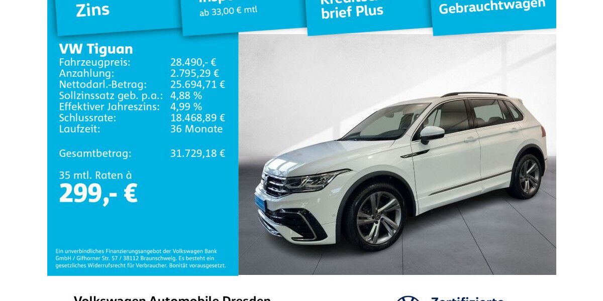 VW Tiguan 118.991 km 28.490 &euro; Dresden 01169