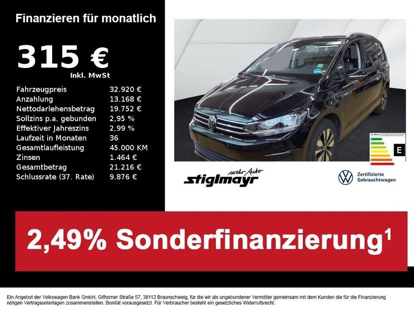 VW Touran 25.511 km 32.920 € Schrobenhausen 86529
