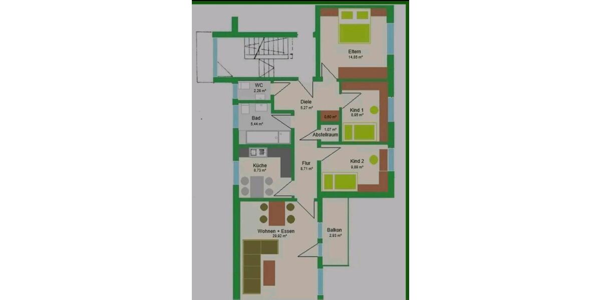 Etagenwohnung Wittlich - 4 Zimmer, 93 m&sup2;, 255.000&euro; | Angebot:27419215