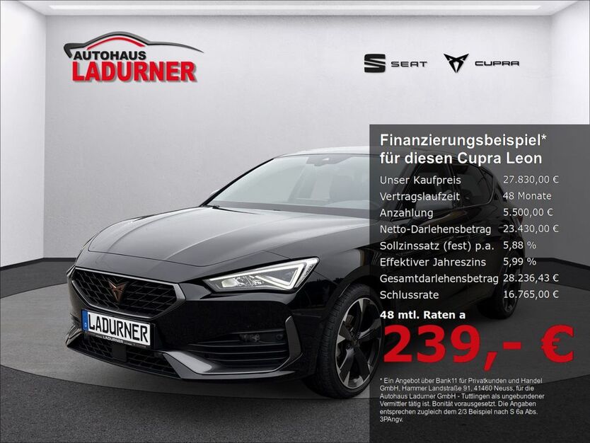 Cupra Leon 22.780 km 27.830 € Tuttlingen 78532