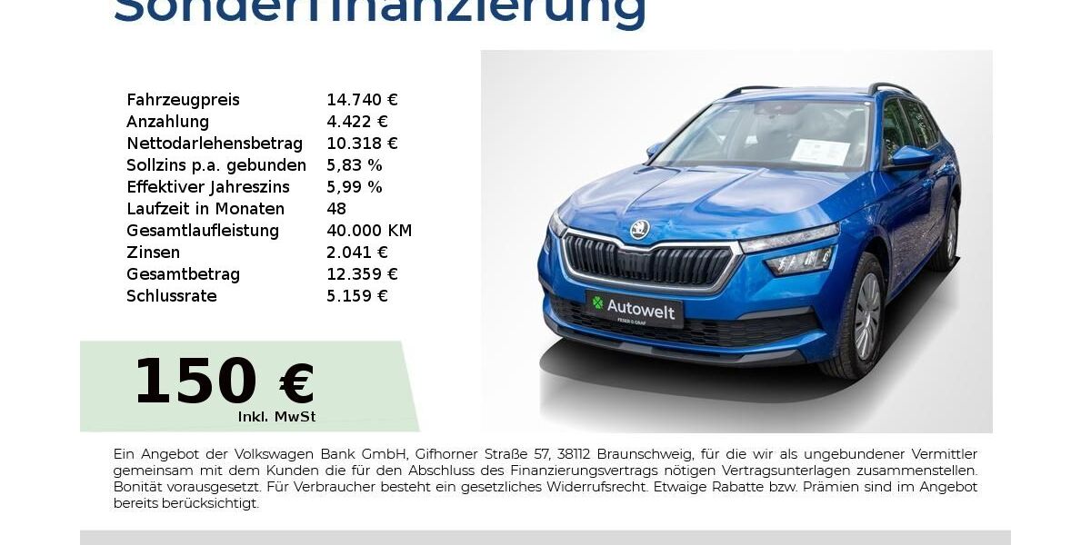 Skoda Kamiq 86.450 km 14.740 &euro; Nürnberg 90431